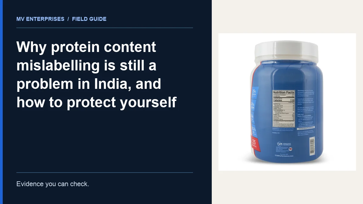Editorial cover for Why protein content mislabelling is still a problem in India, and how to protect yourself