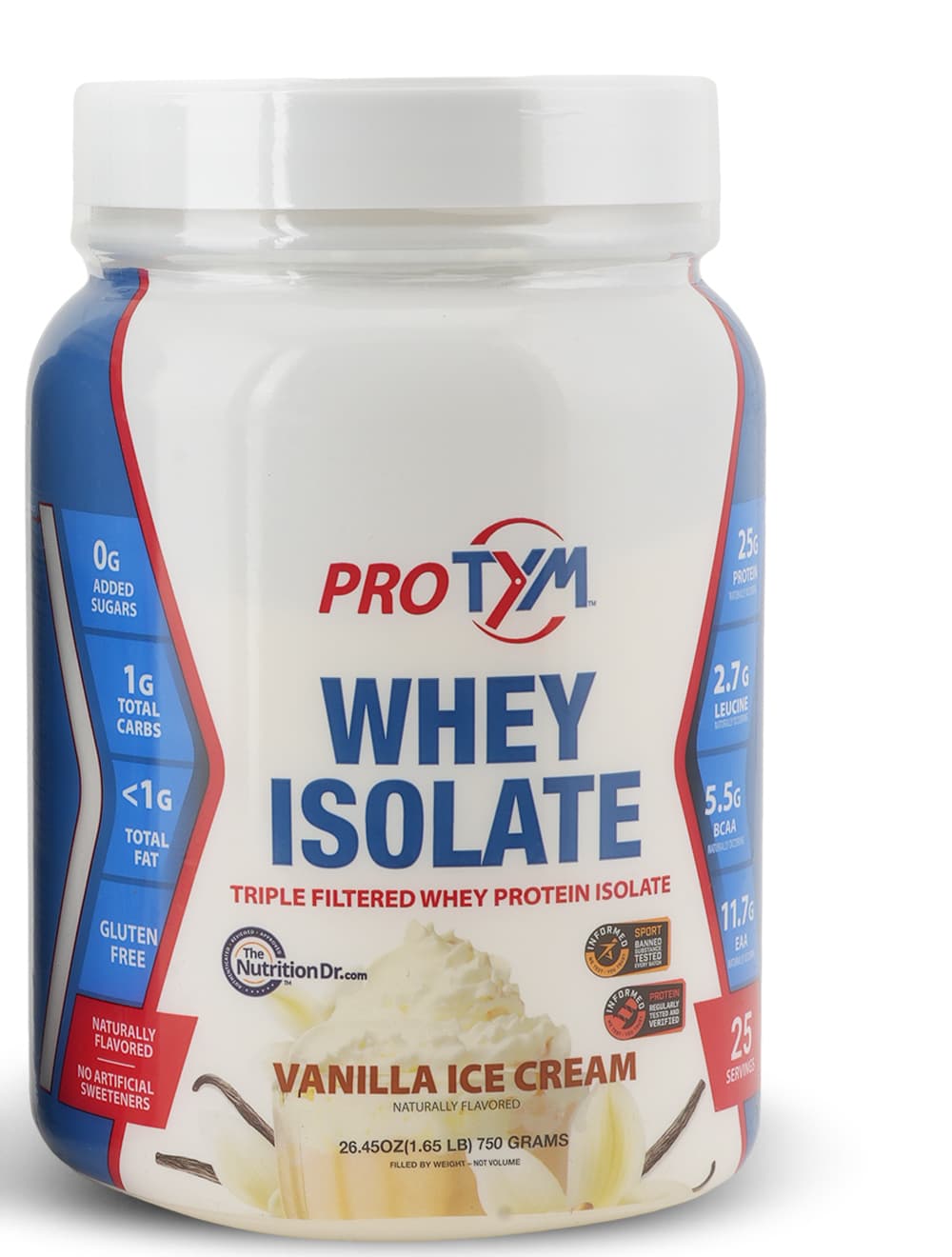 ProTYM Whey Isolate · Vanilla Ice Cream